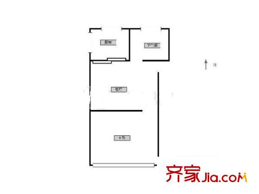 美都新村 1室 戶型圖
