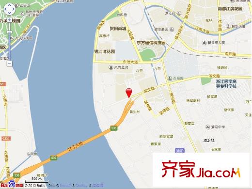 萬科璞悅灣交通坐標(biāo)圖