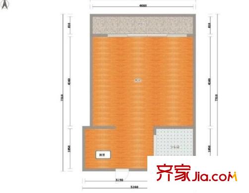 留莊 1室 戶型圖