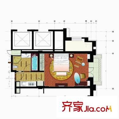 留莊戶型圖1室 戶型圖 1室1衛(wèi)1廚