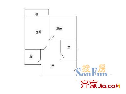 九曲營(yíng)小區(qū)戶型圖2室 戶型圖 2室1廳1衛(wèi)1廚