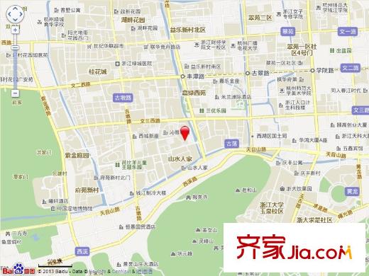 西房秋水苑交通圖