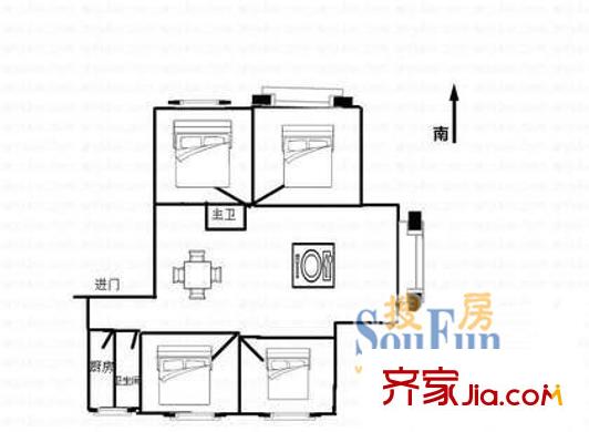 教工路138號(hào)院 戶型圖