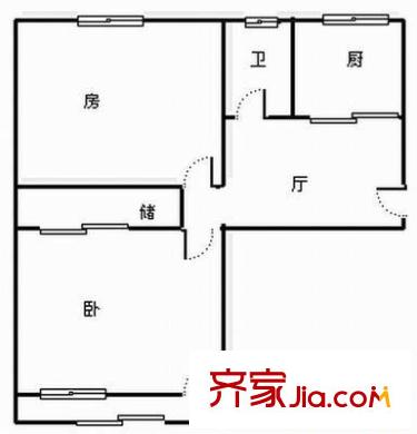 荷花塘小區(qū)戶型圖2室 戶型圖 2室1廳1衛(wèi)1廚