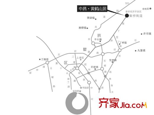 黃鶴山居交通圖