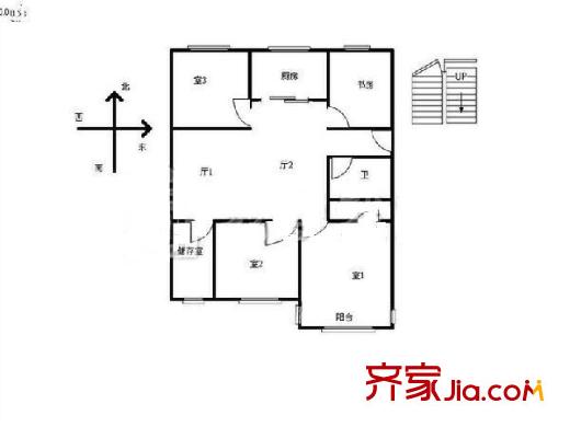 德雅花園 3室 戶型圖