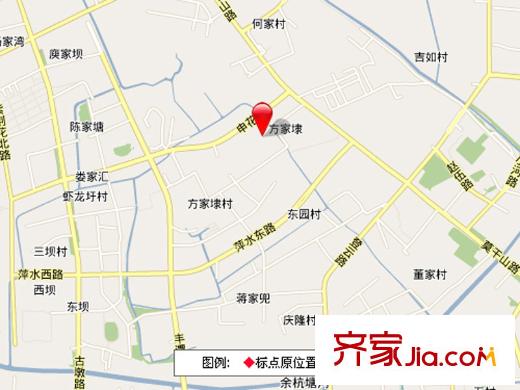保利香檳國際交通圖區(qū)位圖