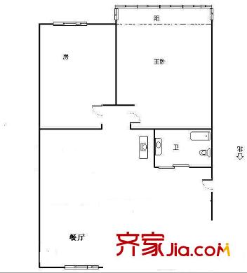 甘王新村戶型圖2室 戶型圖 2室2廳1衛(wèi)1廚