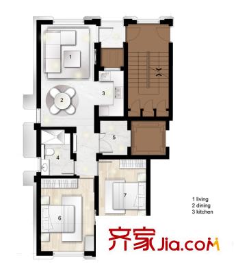 美林公館戶型圖公寓戶型圖 2室2廳1衛(wèi)1廚
