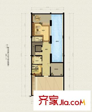 美林公館戶型圖排屋南車庫地下室戶型圖 4室1衛(wèi)