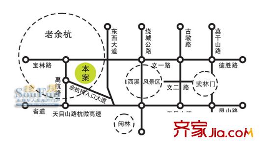 欣龍華府交通圖