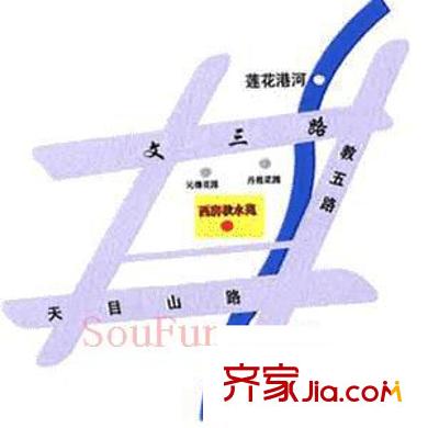 西房秋水苑交通圖