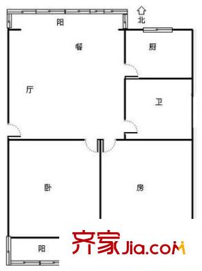 荷花塘小區(qū)戶型圖2室 戶型圖 2室2廳1衛(wèi)1廚