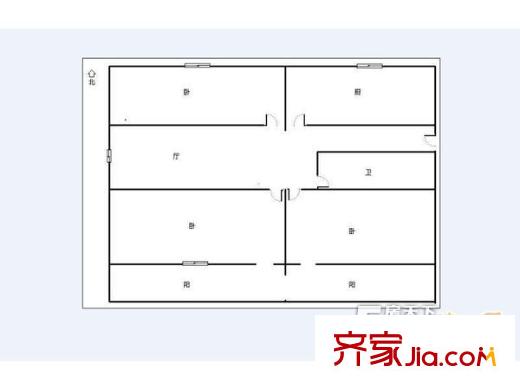 荷花塘小區(qū)戶型圖3室 戶型圖 3室1廳1衛(wèi)1廚