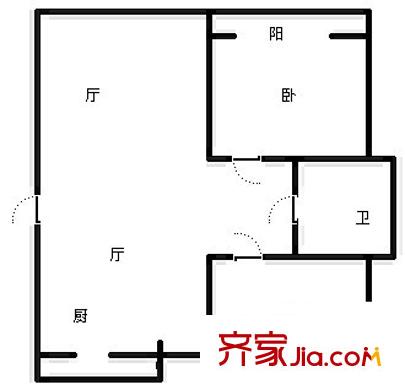 天都城天湖苑戶型圖2室 戶型圖 2室2廳1衛(wèi)1廚