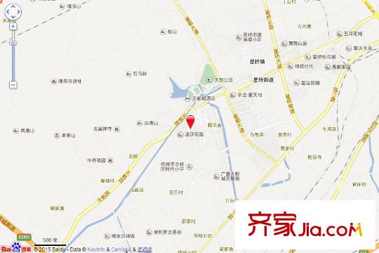 天都城天湖苑交通圖