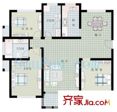 廣廈天都城天湖苑 戶型圖
