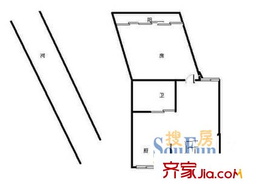 拱北小區(qū)戶型圖1室 戶型圖 1室1廳1衛(wèi)1廚