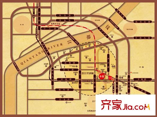 中天官河錦庭大區(qū)位圖