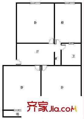 甘王新村戶型圖2室 戶型圖 2室1廳1衛(wèi)