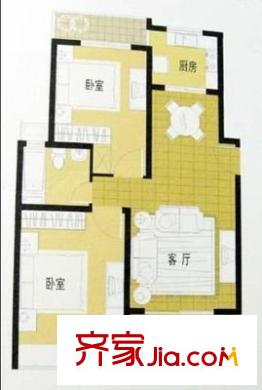 天都城天風(fēng)苑戶型圖2室 戶型圖 2室1廳1衛(wèi)1廚