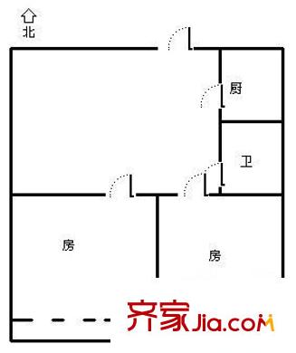 沈塘銘苑戶(hù)型圖2室 戶(hù)型圖 2室1廳1衛(wèi)1廚