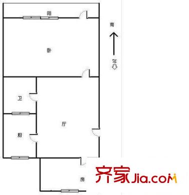 蓮花新村 2室 戶型圖