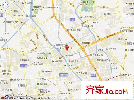 藍(lán)色霞灣交通圖