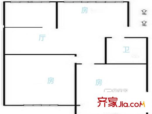 華家池校區(qū)戶(hù)型圖3室 戶(hù)型圖 3室1廳1衛(wèi)1廚