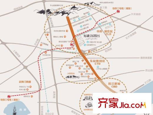 龍湖名景臺(tái)區(qū)位圖