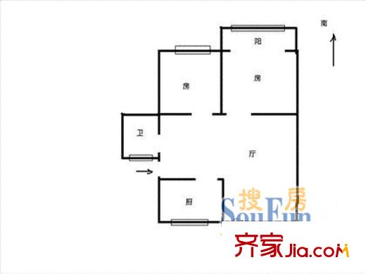 三里亭小區(qū)戶型圖2室 戶型圖 2室2廳1衛(wèi)1廚