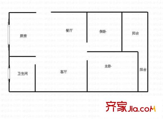 陽光華城戶型圖2室 戶型圖 2室2廳1衛(wèi)1廚