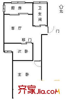 陽光華城戶型圖2室 戶型圖 2室1廳1衛(wèi)1廚