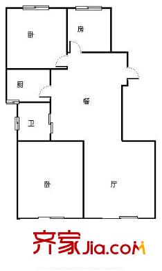 丁橋景園南苑戶型圖3室 戶型圖 3室1廳1衛(wèi)1廚