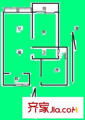 瑞立辰秀嘉園 2室 戶型圖