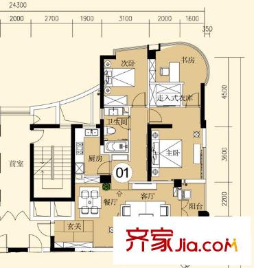 聯(lián)莊江濤閣戶型圖3室 戶型圖 3室2廳1衛(wèi)1廚