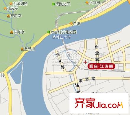 聯(lián)莊江濤閣交通圖
