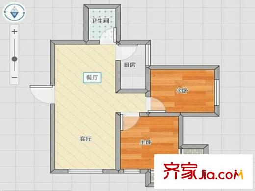 廣利普金家園 2室 戶型圖