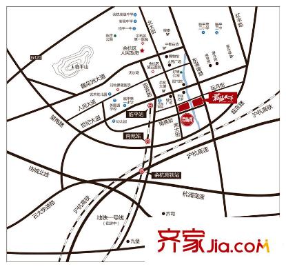 君臨天下城交通圖區(qū)位圖