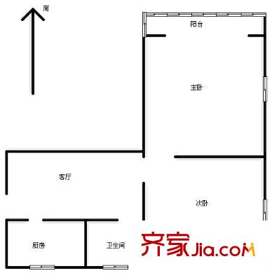 采荷新村戶型圖2室 戶型圖 2室1廳1衛(wèi)1廚