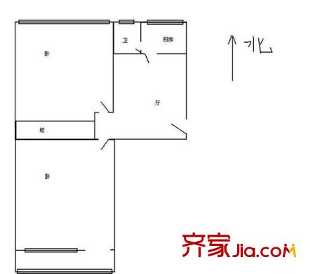 采荷新村戶型圖2室 戶型圖 2室1廳1衛(wèi)1廚