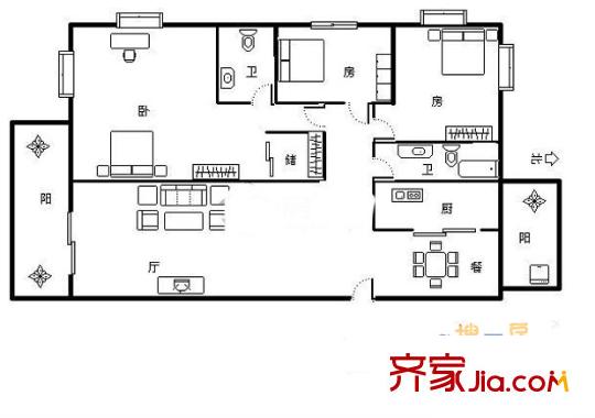 都市水鄉(xiāng)水秀苑 戶型圖