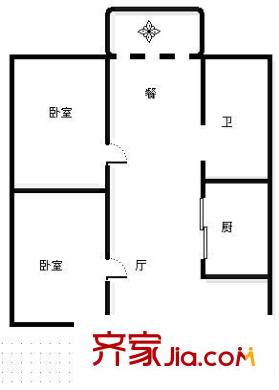 陽光華城戶型圖2室 戶型圖 2室2廳1衛(wèi)1廚