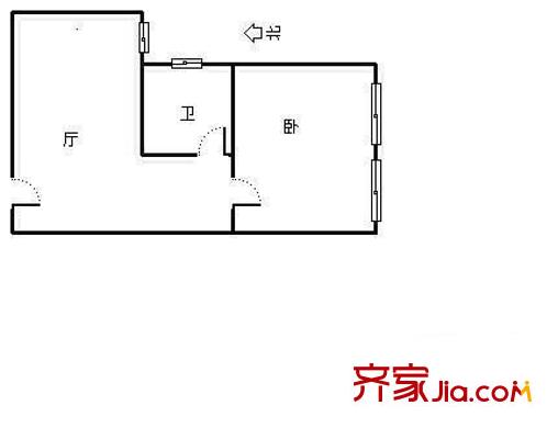 陽光華城戶型圖1室 戶型圖 1室1廳1衛(wèi)