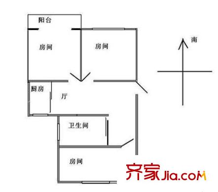 瑞立辰秀嘉園戶型圖3室 戶型圖 3室1廳1衛(wèi)1廚