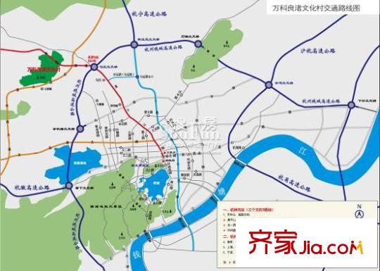 良渚文化村白鷺郡東交通圖交通路線圖