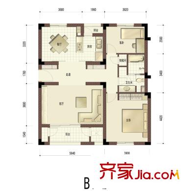 良渚文化村白鷺郡東戶型圖2室 戶型圖 2室2廳1衛(wèi)1廚