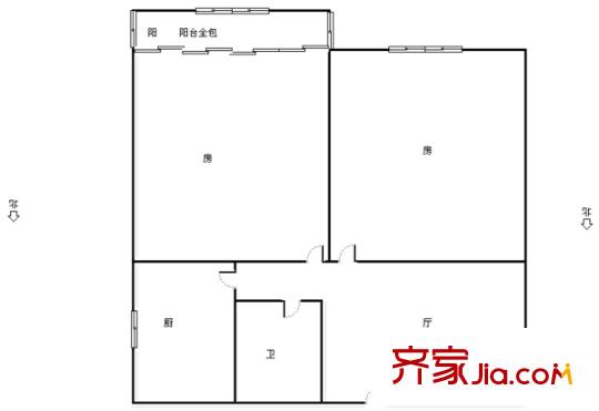 星河明苑戶型圖2室 戶型圖 3室1廳1衛(wèi)1廚