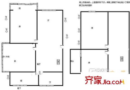 潤達(dá)花園戶型圖4室 戶型圖 4室2廳1衛(wèi)1廚