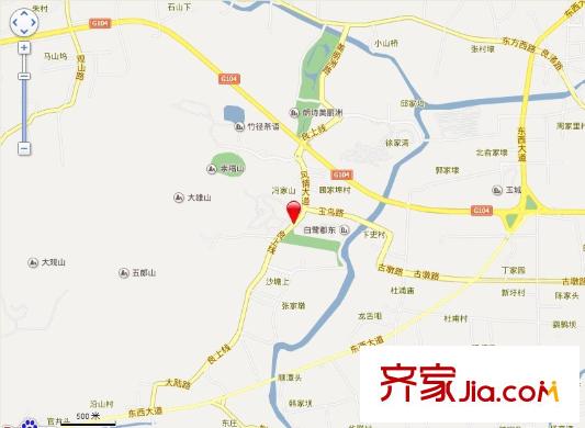 良渚文化村白鷺郡北交通圖 